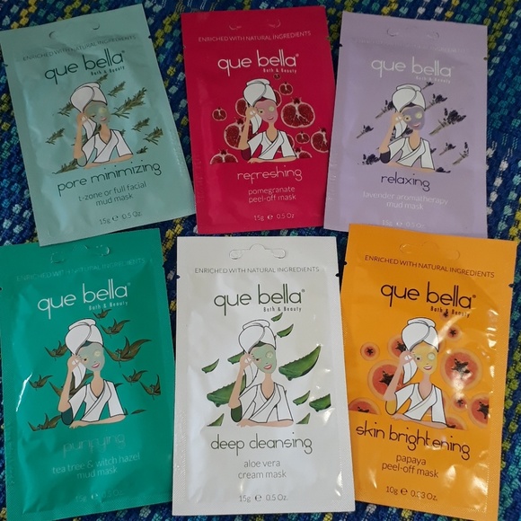 Que Bella Face Mask Pamper Pack - 6ct - Picture 2 of 2